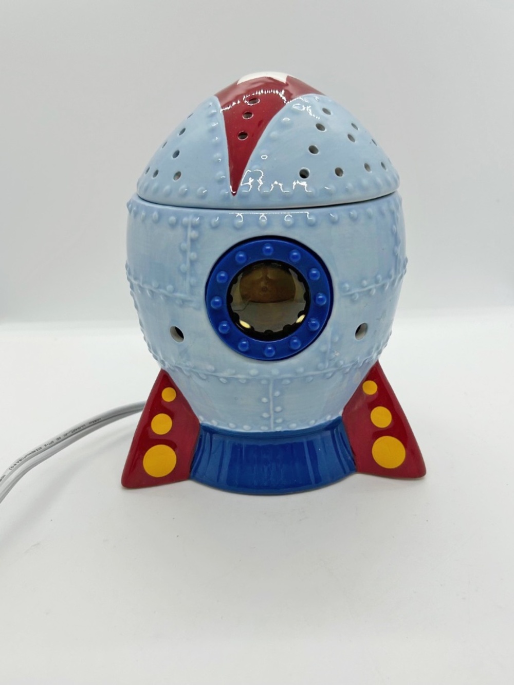 Scentsy Blast Off Rocket Kids Wax Warmer Night Light, Discontinued, Like New!